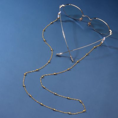 [COD] European and cross-border fashion simple geometric bead chain ladies temperament mask dual-use accessories