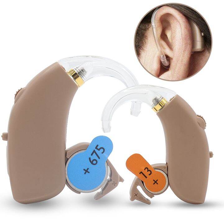 2023 Best Digital Hearing Aids BTE Adjustable Tone Sound Amplifier