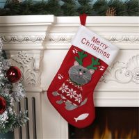 Christmas Stockings Big Xmas Stocking Decoration 3D Cartoon Animals Cat Dog Sock Socks Tights