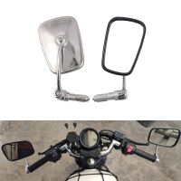 Motorcycle Chrome Aluminum 7/8" 22mm Handle Bar End Side Rear View Mirrors Offroad Universal Cafe Racer Scooter Offroad Bike Mirrors