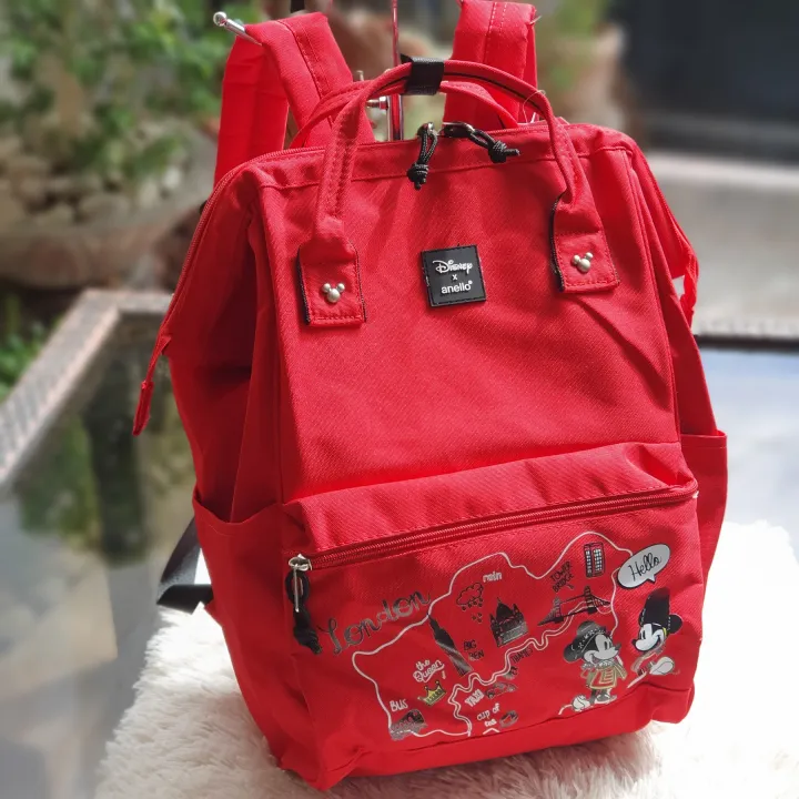 Guaranteed Original A.N.E.L.L.O Mickey Let's Travel Large Backpack