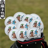 Cute cartoon male and female universal iron sets golf club sets club head covers ball head protection cap sets new J.LINDEBERG DESCENTE PEARLY GATES ANEW FootJoyˉ MALBON Uniqlo