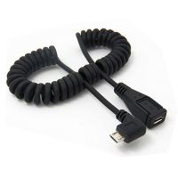 USB Extension Cable 90 Degree Micro USB Male to Female Cable Right Angle Charging Data Cord