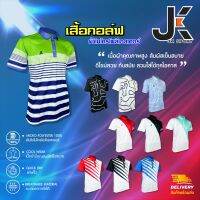 เสื้อกอล์ฟ เสื้อโปโล - JK SPORT ผ้าไมโครโพลีเอสเตอร์ / สินค้าพร้อมส่ง