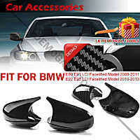 กระจกมองหลังฝาครอบกระจกมองข้าง Fit สำหรับ BMW 1 3 Series E90 E91 2005-2011 E92 E93 2006-2013 E81 E88 E87รถอุปกรณ์เสริม