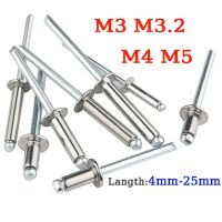 【CW】 50/30/10pcs Aluminum Rivet M3.2 M4 M5 Shank Mandrel Exhaust Pull