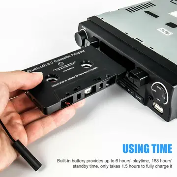 Shop Car Cassette Receiver Wireless Bluetooth Tape Adapter for
