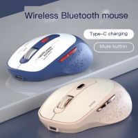 ZZOOI 2.4Ghz wireless bluetooth computer mouse Type-c rechargeable silent mouse for office use 1200 dpi optical 6-button mouse Gaming Mice