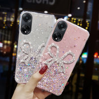 เคสสำหรับ OPPO A78 5G เคสโทรศัพท์ลายท้องฟ้าระยิบระยับสุดหรูประดับด้วยพลอยเทียมที่สวยงามผีเสื้อผู้หญิงเคสซิลิโคนนิ่มกันกระแทกฝาครอบด้านหลัง