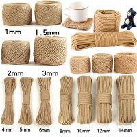 100% Natural Jute Rope Hemp Rope Cord String Twine Burlap Jute Twine For DIY Crafts Gardening Hammock Home Decor 1-14mm General Craft