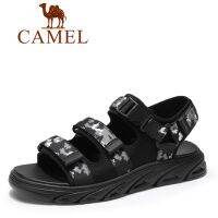 CAMEL ชายรองเท้าแตะพรางน้ำหนักเบาหาดเดินป่าตกปลานุ่มระบายอากาศรองเท้าอินเทรนด์