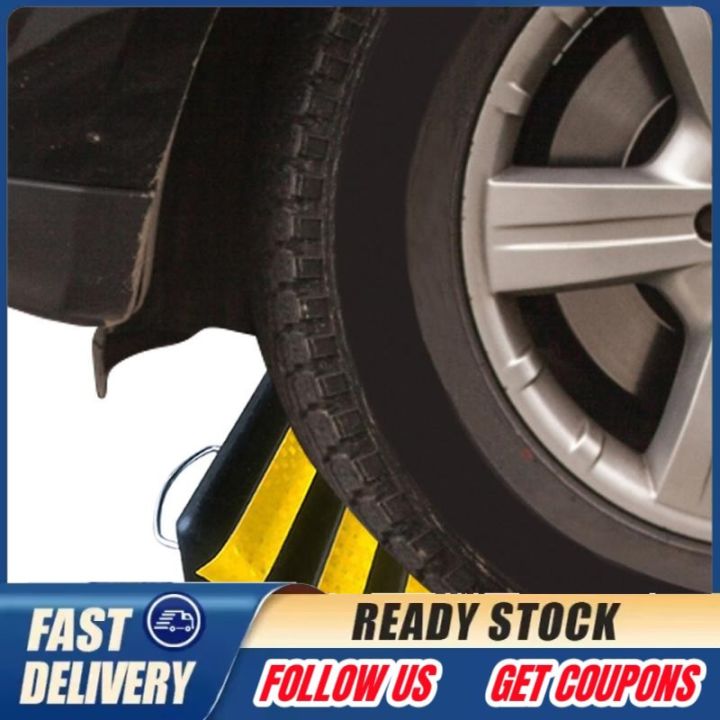 【Fast Delivery】2Pcs Heavy Duty Rubber Car Vehicle Parking Wheel ...