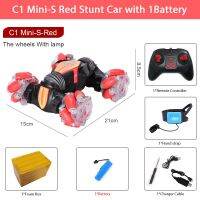 ZWN MINI-S C1 4WD Mobil Remote Control สตั๊นต์สำหรับเด็ก,ไฟของเล่นเหนี่ยวนำวิทยุรถ RC สำหรับใช้เต้น