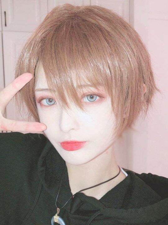 Japanese wig male short hair Korean handsome lolita gay short straight