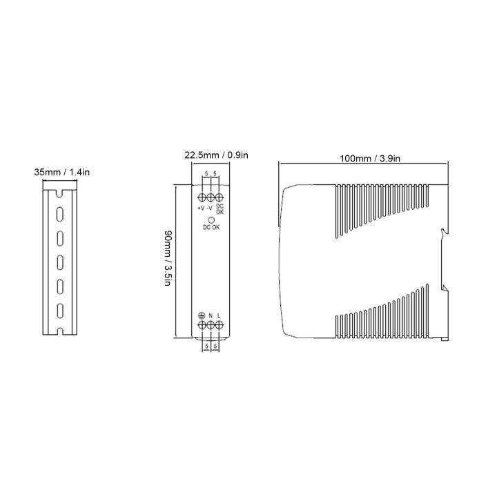 รางไฟสวิตชิ่งพาวเวอร์แบบอุตสาหกรรม-mdr2240-10ให้การป้องกันความร้อนสูงเกินแรงดันไฟฟ้าสูงเกินไปสำหรับการป้องกัน-short-circui-เกินพิกัด