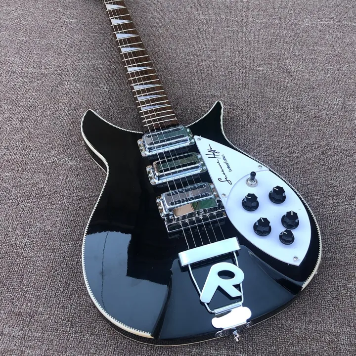 Classic Black Rickenbacker 325 john lennon Signature Electric Guitar ...