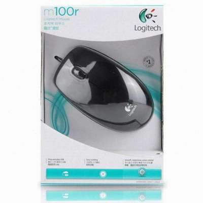 Logitech เมาส์ USB Mouse รุ่น M100r (Black)