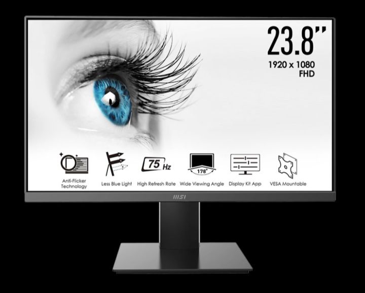 ประกัน-3ปี-msi-mp241x-va-monitor-จอคอมพิวเตอร์-23-8-75hz-fullhd-1080p-vesa-vga-hdmi1-4-kit-it