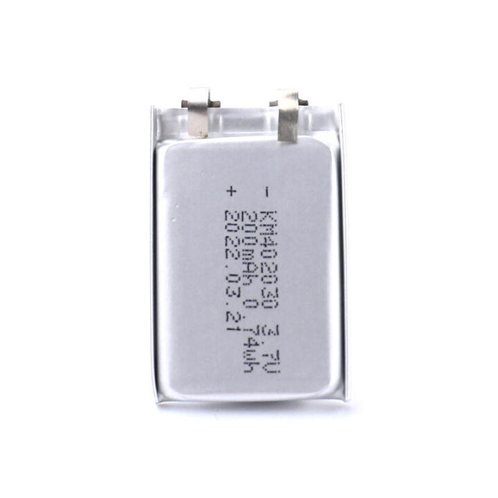 [Eqrbtl] 1Pc 200mAh 3.7V 402030 042030 Lithium Li-Ion Polymer Battery ...
