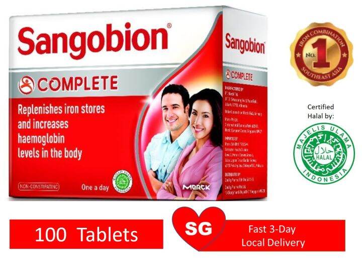 Sangobion Iron Supplement Capsules 100 Tablets (25 x 4 Capsules in