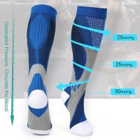 Sports Compression Socks Men Women Anti Fatigue Pain Relief Knee High Stockings Outdoor Medical Nursing Knee High Socks