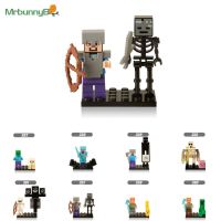 2in1 Custom Minecraft Mini Figures Story Mode Steve Alex Wither Golem Childrens Day Christmas Birthday Present