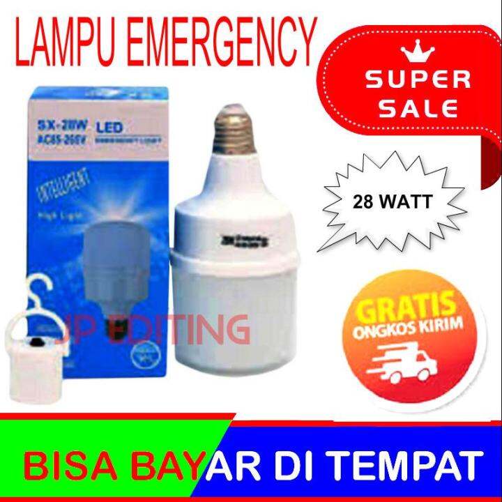 Bohlam Lampu Emergency Led Darurat Mati Lampu 28 Watt Sx Sentuh Nyala