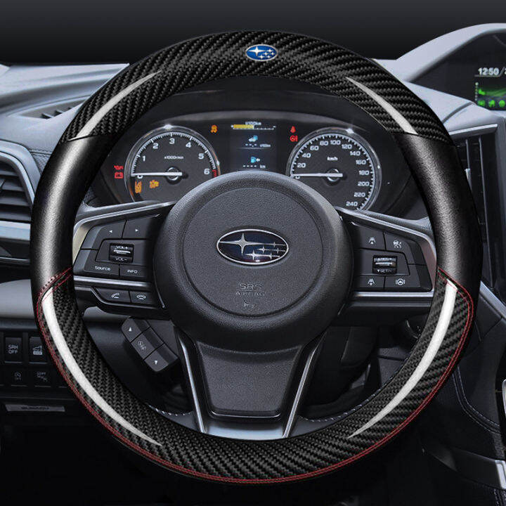 carbon fiber leather steering wheel cover Carbon fiber leather steering