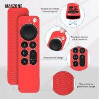 Maxzone เคสรีโมตทีวี ซิลิโคน กันลื่น กันกระแทก สําหรับ Apple 4K Siri 2021 [2 in 1] 2021