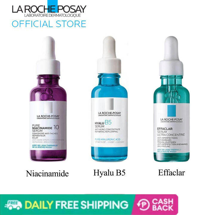 La Roche Posay Serum Hyalu B5 Pure Hyaluronic Acid Effaclar Ultra ...