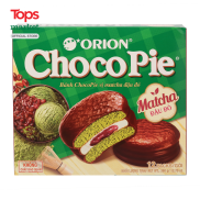 Bánh Chocopie Orion Vị Matcha Đậu Đỏ 12 Gói 360G