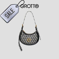 GROTTO Gele Tanning Luna Hobo Commuter กระเป๋าสะพายไหล่แฟชั่นไหล่ข้างเดียวครอสบอดี้กระเป๋าแบบหนีบแขน