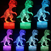 716 Color Change Night Light Remote &amp; Touch Control 3D LED Night Light Dinosaur Lamp 3D Christmas Kids Gift LED Table Lamp D30