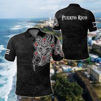 2023 NEW Style Puerto Rico Taino Sun Coqui Frog Tribal Unisex Adult Polo Shirtsize：XS-6XLNew product，Can be customization