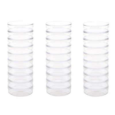 30 Pack 90 X 15Mm Plastic Dishes Culture Dishes Clear Dish for School,Laboratories, Party