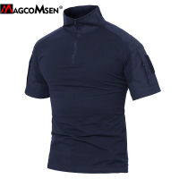 MAGCOMSEN Summer Camouflage Tactical T-Shirt Men ACU Short Sleeve Army Military Soldier Combat T Shirt SWAT Training Tee Shirts