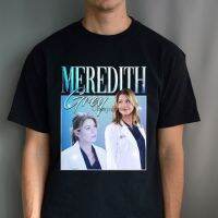 เสื้อยืดพิมพ์ลายแฟชั่น เสื้อยืด พิมพ์ลาย Meredith Grey Ellen Pompeo สีเทา เหมาะกับของขวัญ สําหรับแฟนซี&amp;#โมเดลฟิกเกอร  F5JB