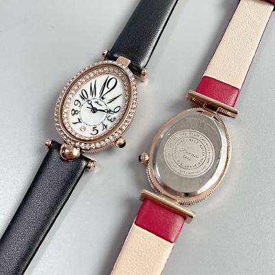 series digital home queen set auger atmosphere female waterproof leather light luxury watch fashion watches counters quality goods ♣❅