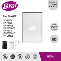 แผ่นกรอง HEPA FZ-Y30SFTA, FZ-F40SFE เครื่องฟอกอากาศ Sharp รุ่น FP-FM40, FM40B, FU-Z35TA, FP-F40TA, FP-G50TA, KC-930TA