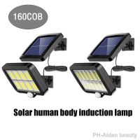 160LED Solar Powered Outdoor Wall Light Waterproof PIR Motion Sensor Garden Park Lighting Courtyard Street Decoration Lamp