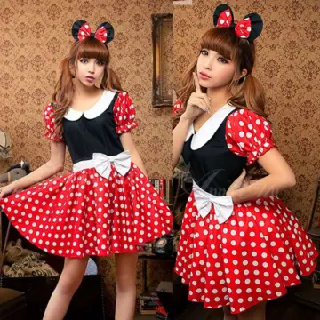 Buy Mickey Mouse and Minnie Mouse Adult Mascot Costume Fancy Dress
