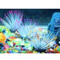 Factory direct fish tank decoration landscaping jellyfish luminous sea anemone aquarium landscaping simulation coral sea urchin red