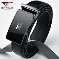 Septwolves 2021 new men belt automatically pure leather belt male boom fashionable young mens belt --npd230724✈