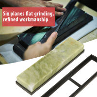 Emerald Knife Sharpening Stone Natural 10000 Grit Fine Whetstone Grindstone with Draining Base 7.87 x 1.97 x 0.98inch