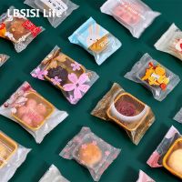 【DT】 hot  LBSISI Life 100pcs Mooncake Plastic Bags Handmade Cake Cookies Egg Yolk Crisp Packaging Tray For Mid-Autumn Festival Party Decor