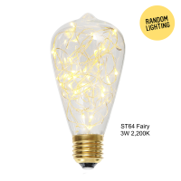 หลอดไฟ LED ST64 Fairy - Warm white (แพ็คละ 6 หลอด)