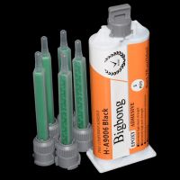 Epoxy Adhesives Black AB Glues 50ml 1:1 Two-Component Resin Strong Structural Glue with 5pc 1:1 Mixed Tube Static Mixing Nozzles