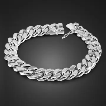 Pure silver bracelet 2025 for mens online