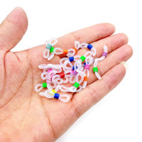 100 Pcs Per bag Baking paint color iron spring glasses chain anti slip ring buckle DIY glasses decorative accessories