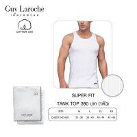 GUY LAROCHE เสื้อกล้ามชาย สีขาว 100% Cotton ผ้าร่องเล็ก (JVE2416R8)